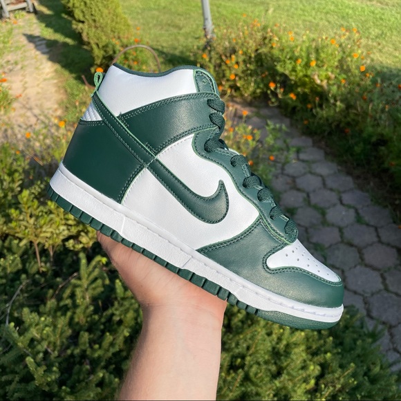 Jordan Shoes - Nike Dunk High “Spartan Green/Michigan St.” NEW